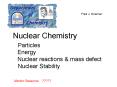 Nuclear Chemistry Particles Energy Nuclear reactions