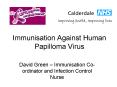 Immunisation Against Human Papilloma Virus