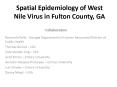 Spatial Epidemiology of West Nile Virus in Fulton County, GA