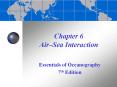 Chapter 6 AirSea Interaction