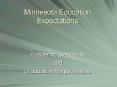 Minnesota Education Expectations
