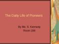 The Daily Life of Pioneers