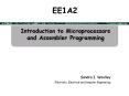 Introduction to Microprocessors and Assembler Programming