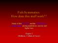 Fish Systematics: How does this stuff work