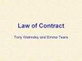 Law of Contract