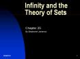 Infinity and the Theory of Sets
