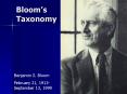 Blooms Taxonomy