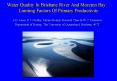 Water Quality In Brisbane River And Moreton Bay: Limiting Factors Of Primary Productivity'