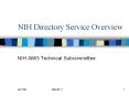 NIH Directory Service Overview