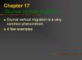 Chapter 17 Diurnal vertical migration