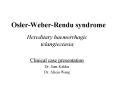 OslerWeberRendu syndrome