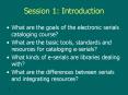Session 1: Introduction