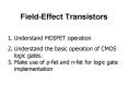FieldEffect Transistors