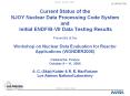 Current Status of the NJOY Nuclear Data Processing Code System and Initial ENDF/B-VII Data Testing Results Presented at the Workshop on Nuclear Data Evaluation for Reactor Applications (WONDER2006) Cadarache, France October 9 