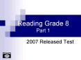 Reading Grade 8 Part 1