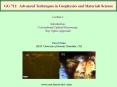 GG 711: Advanced Techniques in Geophysics and Materials Science