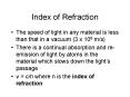 Index of Refraction