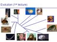 Evolution 1st lecture