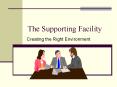 Creating the Right Environment
