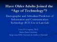 Have Older Adults Joined the Age of Technology