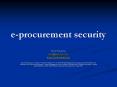 eprocurement security