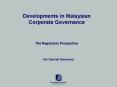 Regulating the Malaysian Capital Market