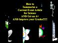 How to Summarize a Current Event Article for Science AND Get an A AND Improve your Grades