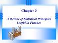 Chapter 3 A Review of Statistical Principles Useful in Finance