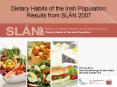 Dietary Habits of the Irish Population: Results from SLN 2007