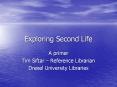 Exploring Second Life