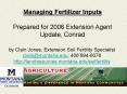 Managing Fertilizer Inputs