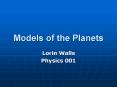 Models of the Planets