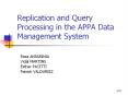 Replication and Query Processing in the APPA Data Management System