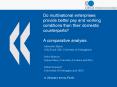 Do multinational enterprises provide better pay and working conditions than their domestic counterpa