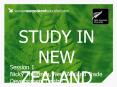 STUDY IN NEW ZEALAND
