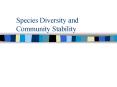 Species Diversity and Community Stability
