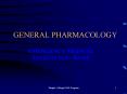 GENERAL PHARMACOLOGY