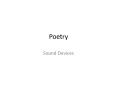 Poetry