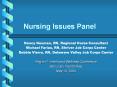 Nursing Issues Panel