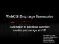 WebCIS Discharge Summaries