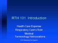 RTH 131 Introduction