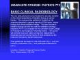 GRADUATE COURSE: PHYSICS 773