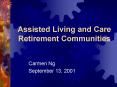 Assisted Living and Care Retirement Communities