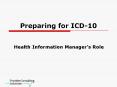 Preparing for ICD10