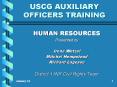 USCG AUXILIARY OFFICERS TRAINING