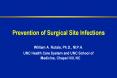 Prevention of Surgical Site Infections
