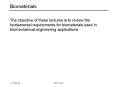 Biomaterials