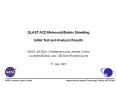 GLAST ACD MeteoroidDebris Shielding Initial Test and Analysis Results