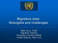 Migration data: Strengths and challenges