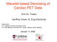 Waveletbased Denoising of Cardiac PET Data